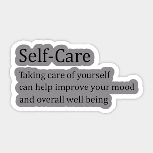 Self-Care Sticker